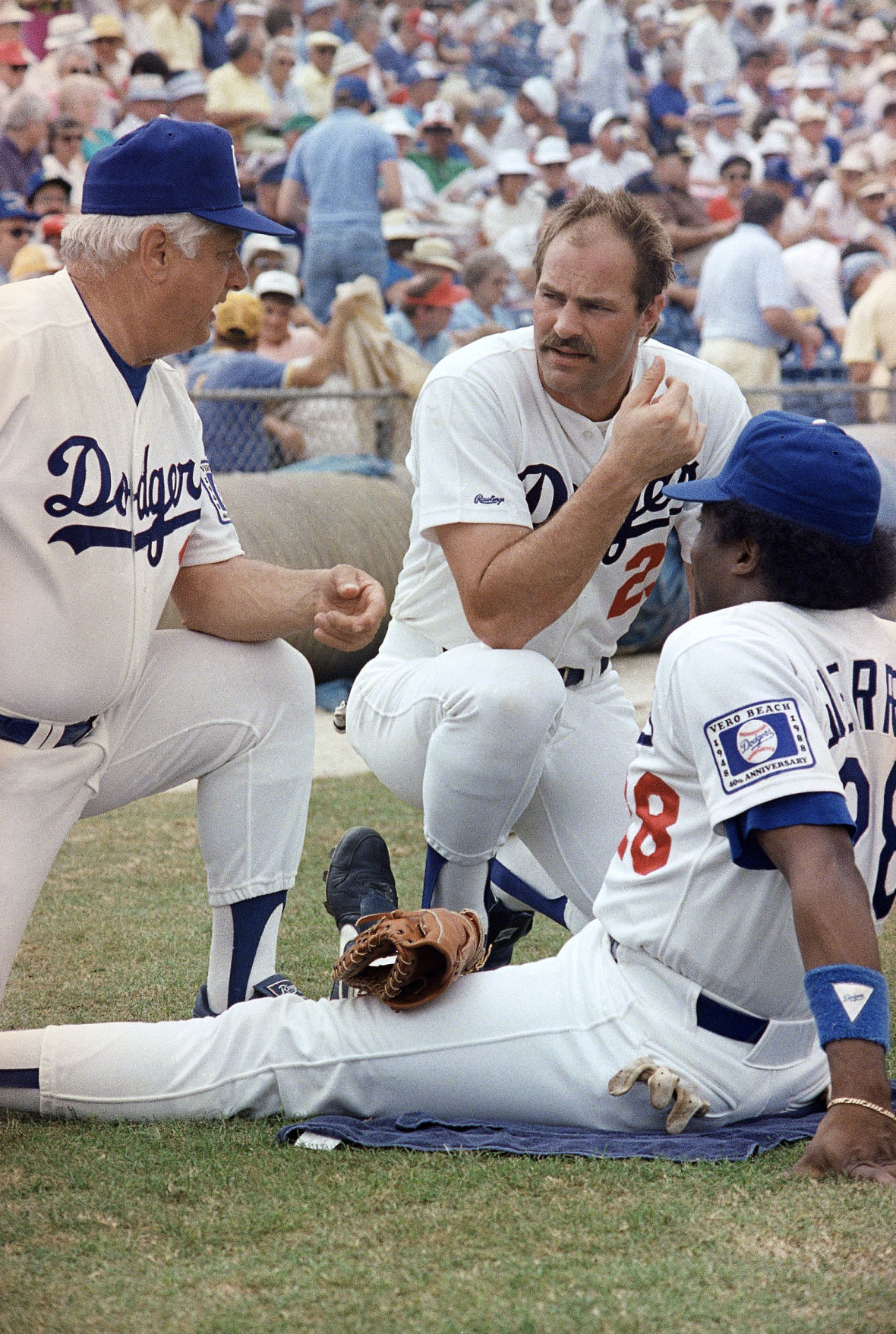 Tom Lasorda, Kirk Gibson, Pedro Guerrero